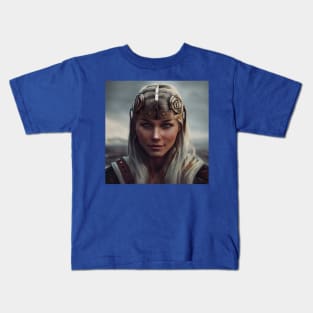 Viking Shield Maiden Kids T-Shirt